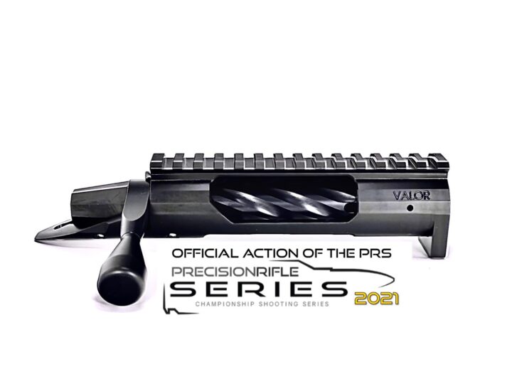 A black rifle with the words official action of the prs precisionriffle series 2 0 1 9